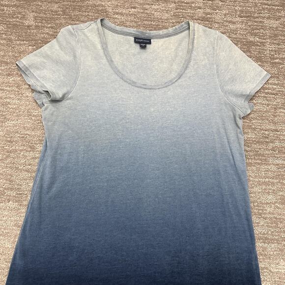 Pure Jill Indigo Dress Womens Small Blue Ombre Short Sleeve Casual Soft Cotton - Picture 2 of 8